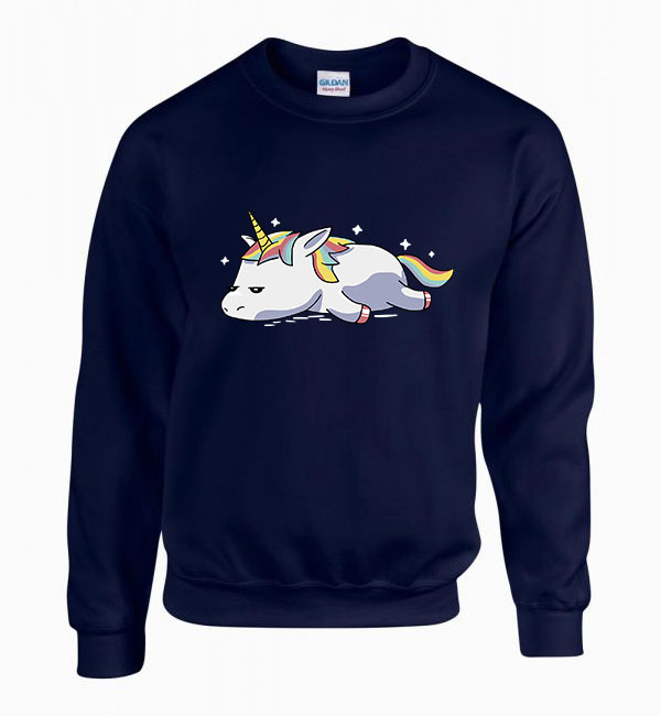 unikornis unicorn Sötétkék Férfi Pulóver