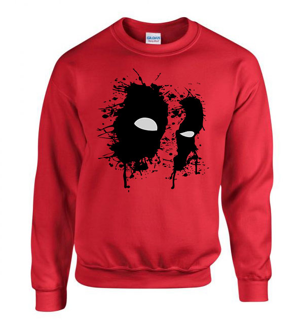 deadpool Piros Férfi Pulóver