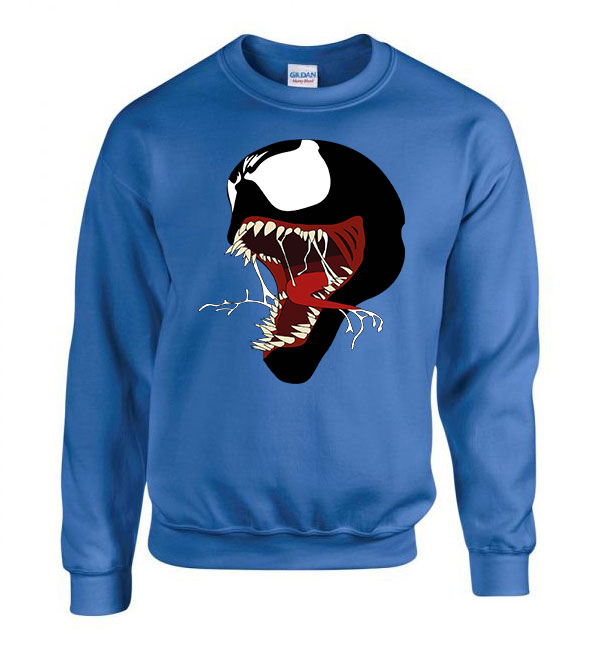venom Kék Férfi Pulóver