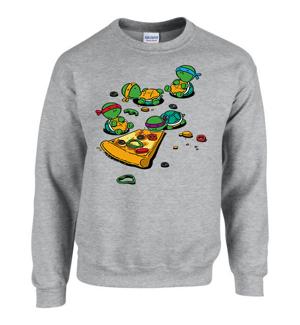 Tini Ninja Teknőcök TMNT Sportszürke Férfi Pulóver
