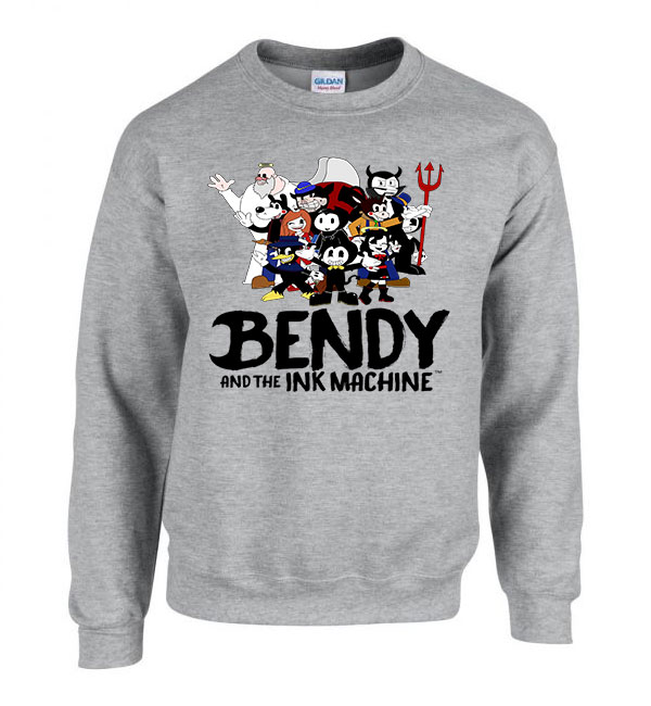 bendy and the inkmachine Sportszürke Férfi Pulóver