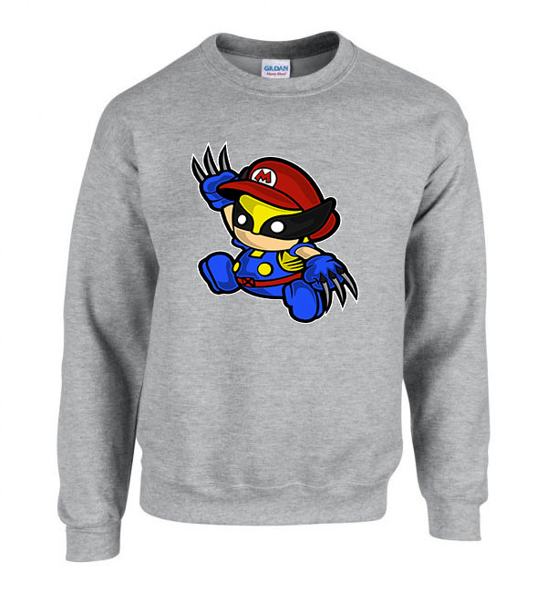 wolverine mario Sportszürke Férfi Pulóver