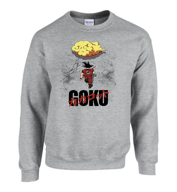 dragon ball son goku Sportszürke Férfi Pulóver