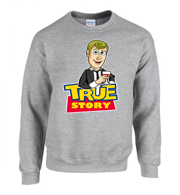 barney stinson humor true story Sportszürke Férfi Pulóver