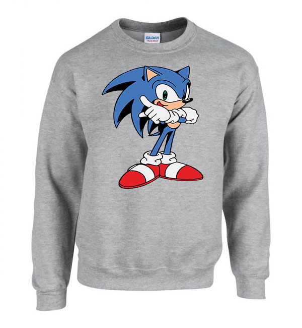 sonic Sportszürke Férfi Pulóver