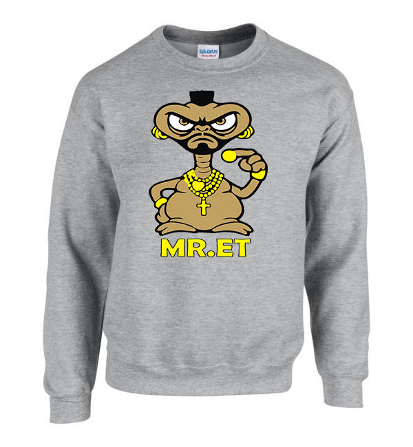 mr. ET mr T Sportszürke Férfi Pulóver
