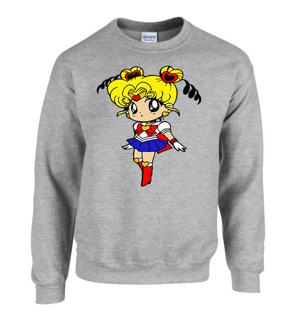 sailor moon Sportszürke Férfi Pulóver