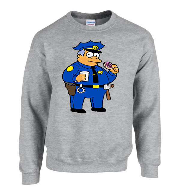simpson család wiggum rendőr Sportszürke Férfi Pulóver