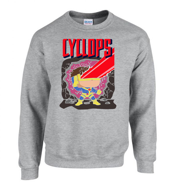 x-men cyclops Sportszürke Férfi Pulóver