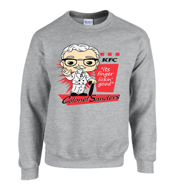kft colonel sanders Sportszürke Férfi Pulóver
