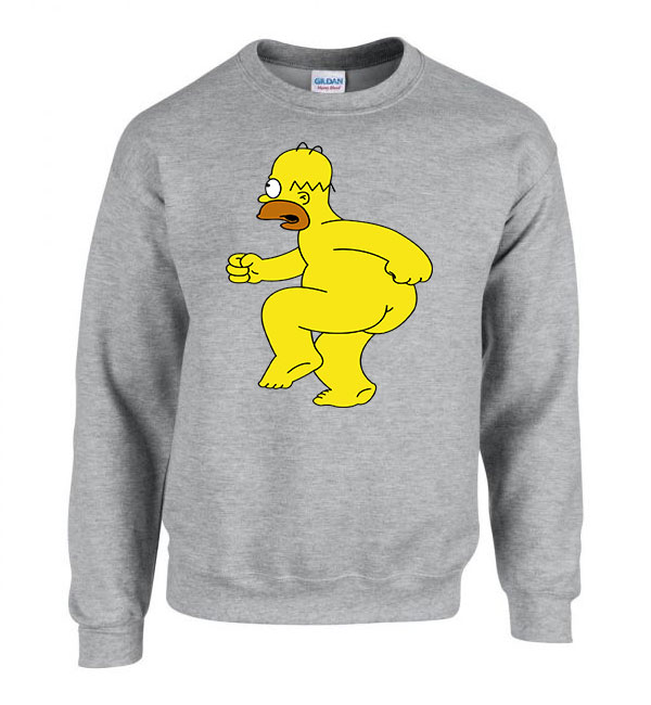 homer simpson Sportszürke Férfi Pulóver