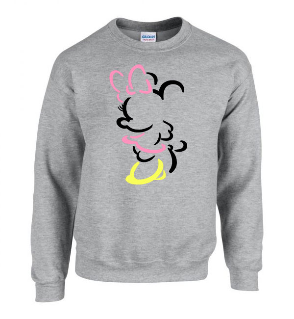 minnie egér Sportszürke Férfi Pulóver