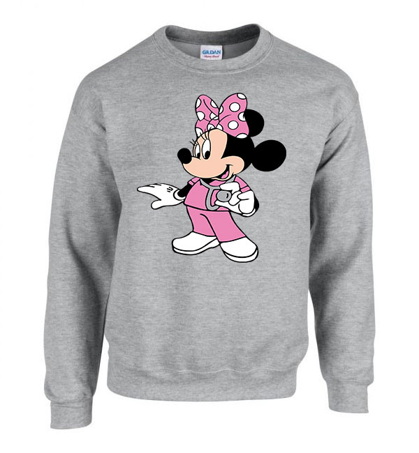 minnie egér ápoló nővér Sportszürke Férfi Pulóver