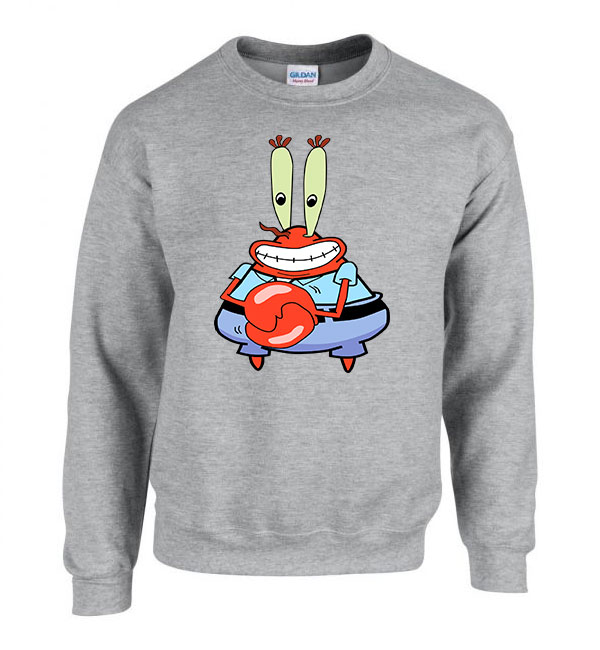 rák úr spongya bob Sportszürke Férfi Pulóver