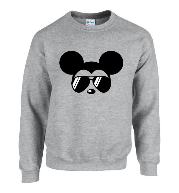 Mickey Egér Sportszürke Férfi Pulóver