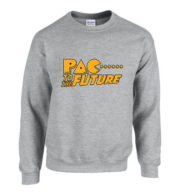 Pac Man Future Sportszürke Férfi Pulóver