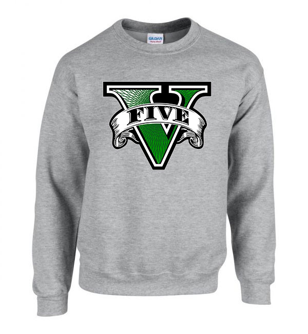gta 5 grand theft auto Sportszürke Férfi Pulóver