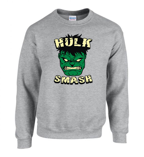 hulk smash avengers bosszúállók Sportszürke Férfi Pulóver