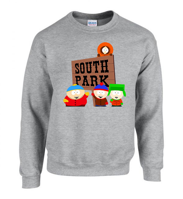 south park cartman kyle kenny stan Sportszürke Férfi Pulóver