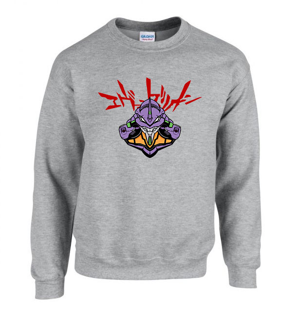 evangelion eva unit Sportszürke Férfi Pulóver