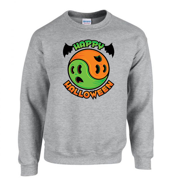 halloween Sportszürke Férfi Pulóver