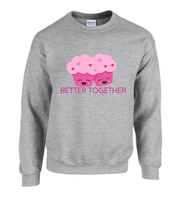 bff best friends together barátság Sportszürke Férfi Pulóver