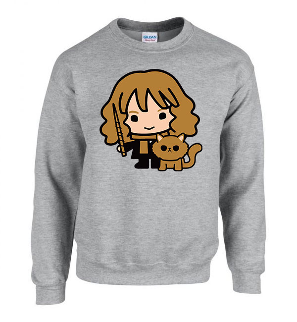Harry Potter hermione granger csámpás Sportszürke Férfi Pulóver