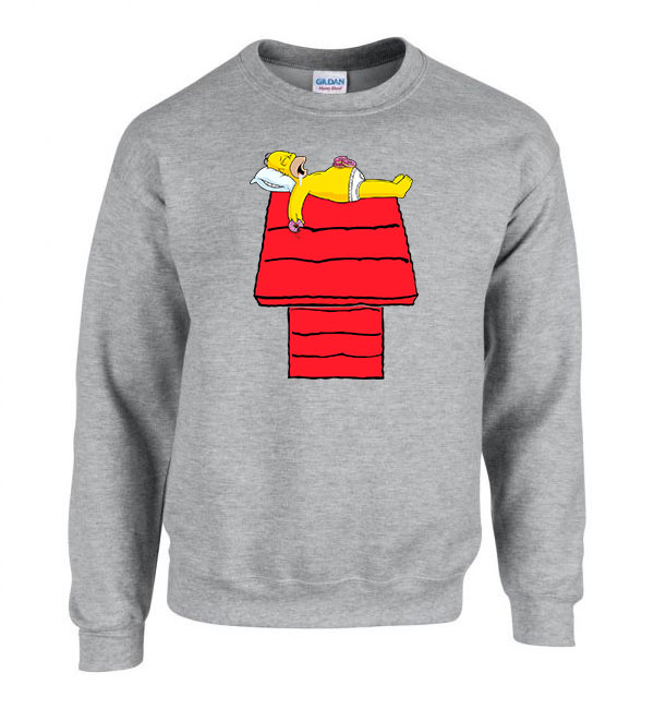 homer simpson Sportszürke Férfi Pulóver