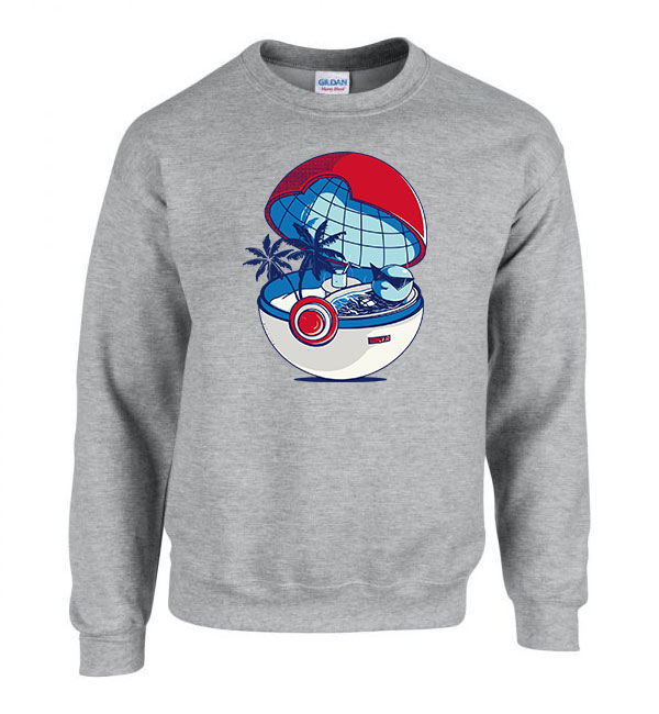pokemon squirtle Sportszürke Férfi Pulóver