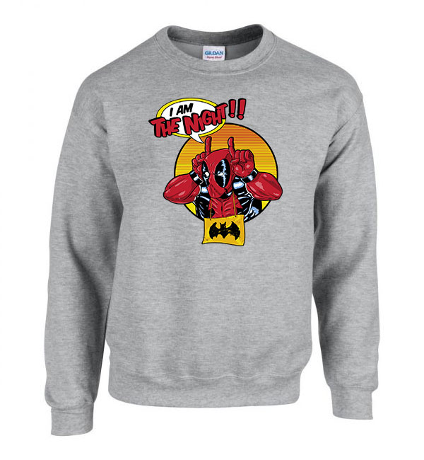 deadpool batman Sportszürke Férfi Pulóver