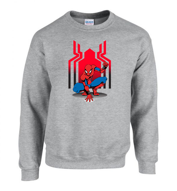 spider man pókember avengers Sportszürke Férfi Pulóver
