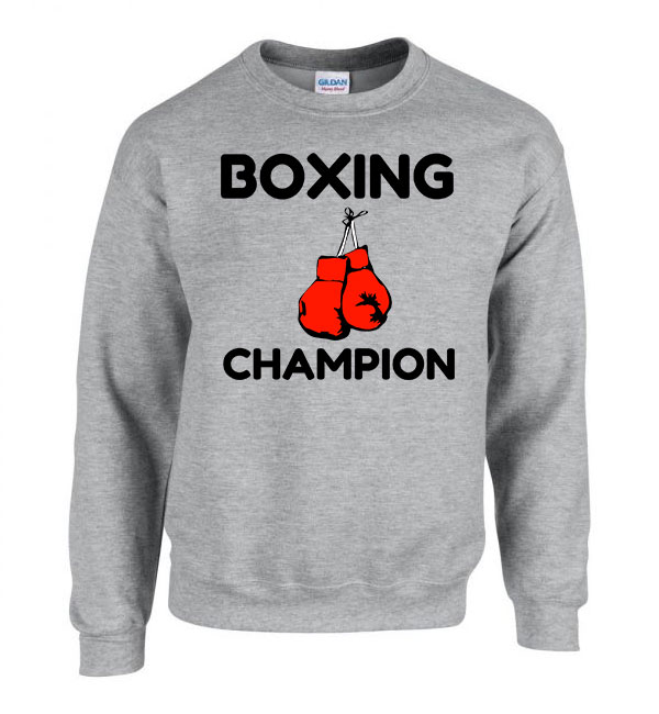 box boxolás boxoló Sportszürke Férfi Pulóver