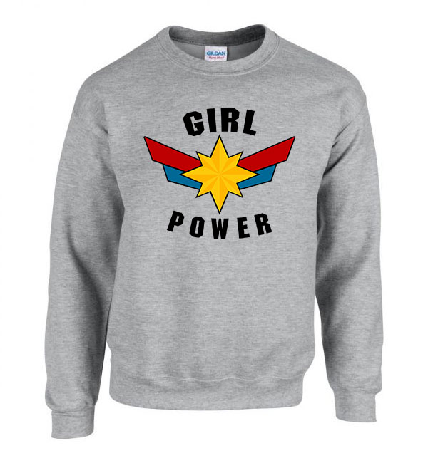 girl power Sportszürke Férfi Pulóver