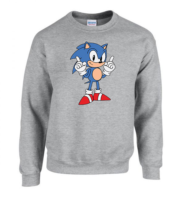 sonic Sportszürke Férfi Pulóver
