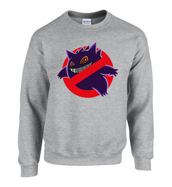 Gengar pokemon Sportszürke Férfi Pulóver
