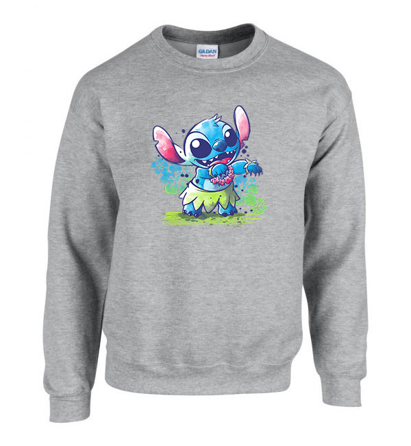 stitch Sportszürke Férfi Pulóver
