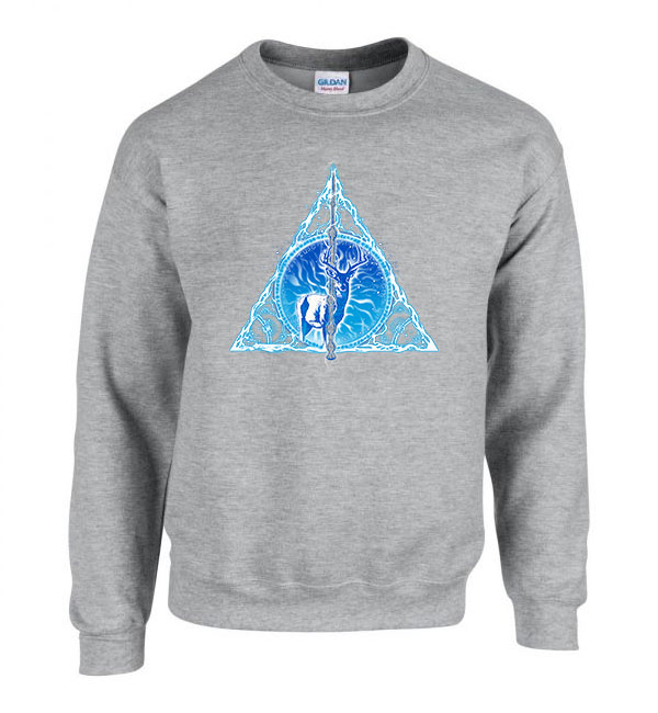 Harry potter expecto patronum Sportszürke Férfi Pulóver