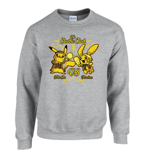 pikachu Sportszürke Férfi Pulóver