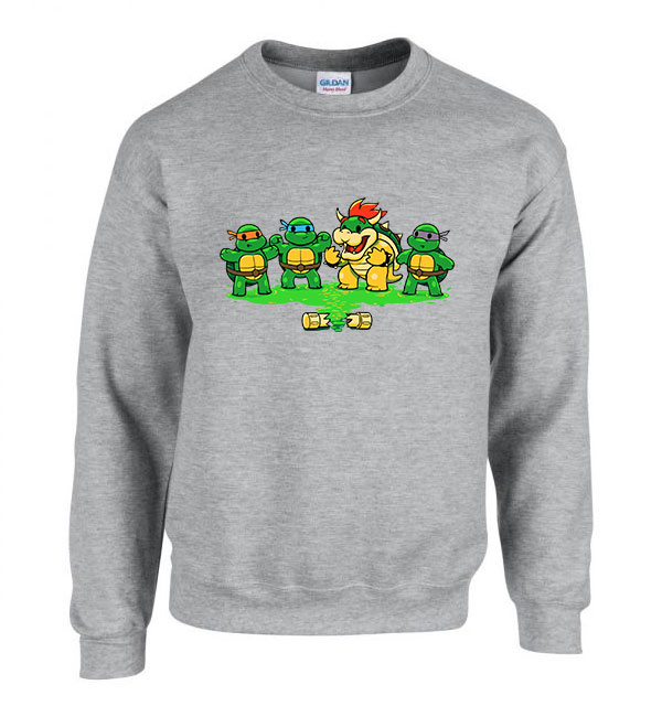 tini ninja teknőcök bowser Sportszürke Férfi Pulóver