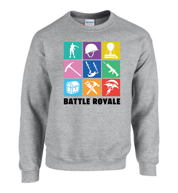 fortnite emot Sportszürke Férfi Pulóver