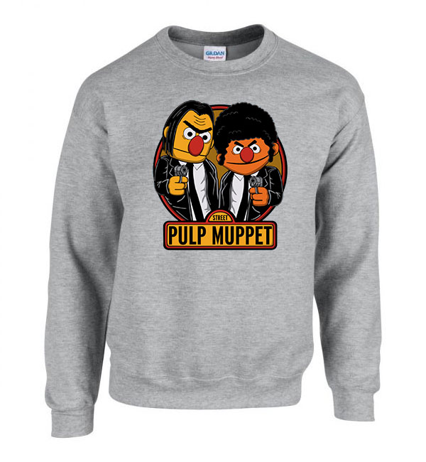 ponyvaregény muppets pulp fiction Sportszürke Férfi Pulóver