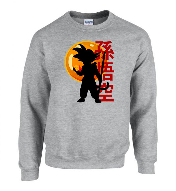 dragon ball son goku Sportszürke Férfi Pulóver