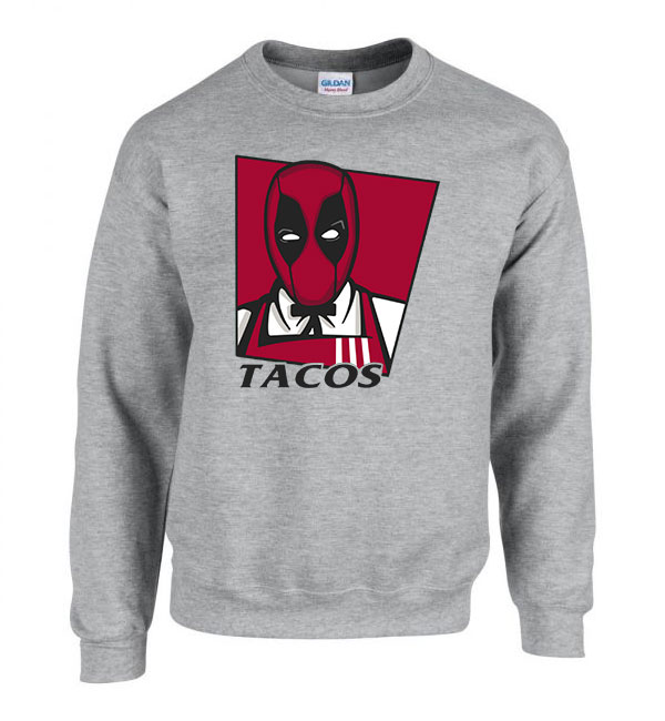 deadpool taco Sportszürke Férfi Pulóver