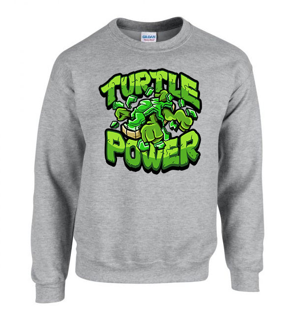 tini ninja teknőcök tmnt turtle power Sportszürke Férfi Pulóver