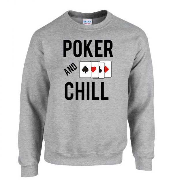 poker Sportszürke Férfi Pulóver