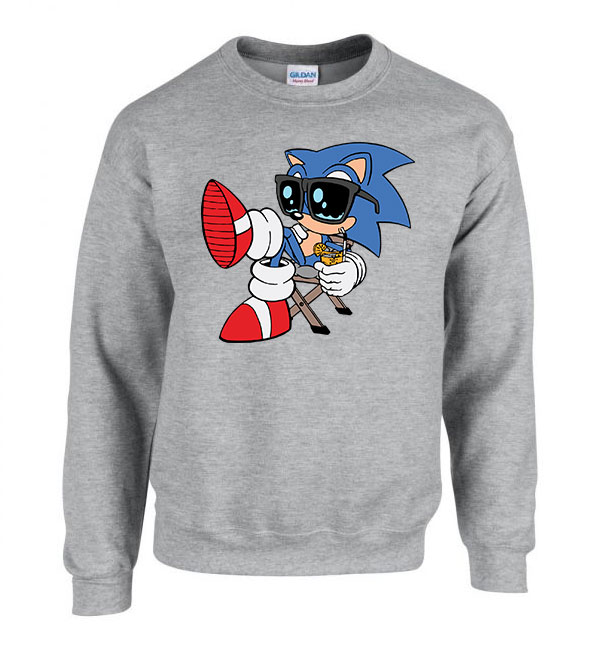 sonic Sportszürke Férfi Pulóver