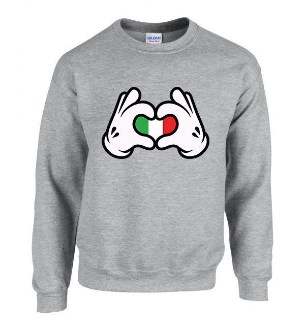love italy olaszország Sportszürke Férfi Pulóver