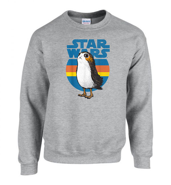star wars porg Sportszürke Férfi Pulóver