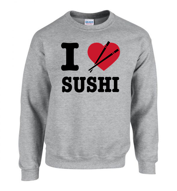 szusi sushi Sportszürke Férfi Pulóver