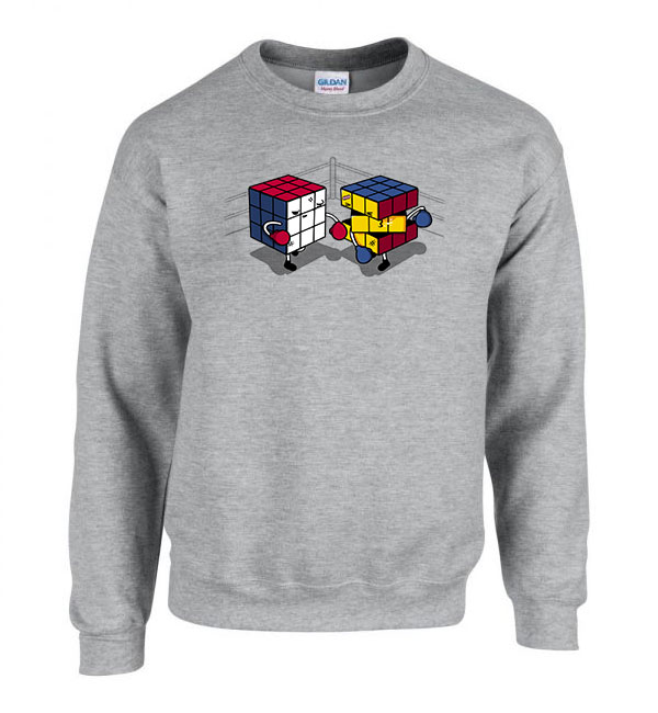 rubik kocka rubics cube Sportszürke Férfi Pulóver